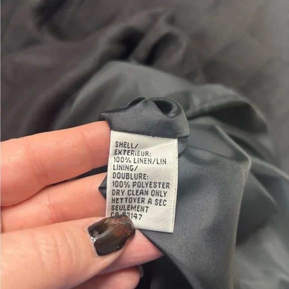 Talbots Irish Linen V-Neck Sleeveless Career Maxi Dress Size 6 Small Back Zip - Picture 5 of 7